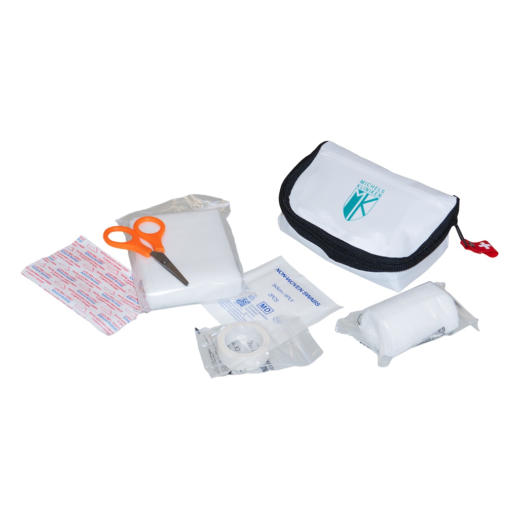 1. Hilfe Set in weißer Tasche
