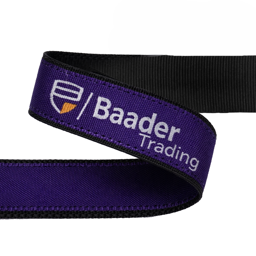 Individuelles Schlüsselband mit Webung