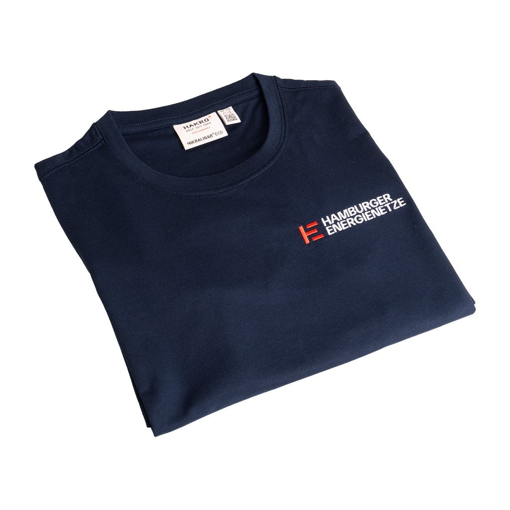 HEN T-Shirt blau mit Stick
