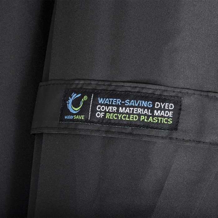 AC-Gästeschirm recycelt, schwarz