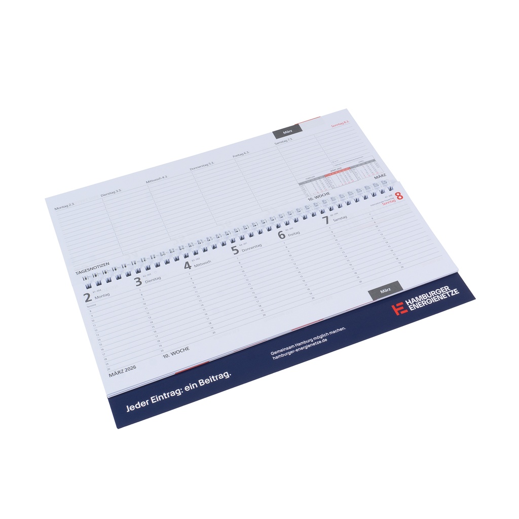 Tischquerkalender 2026