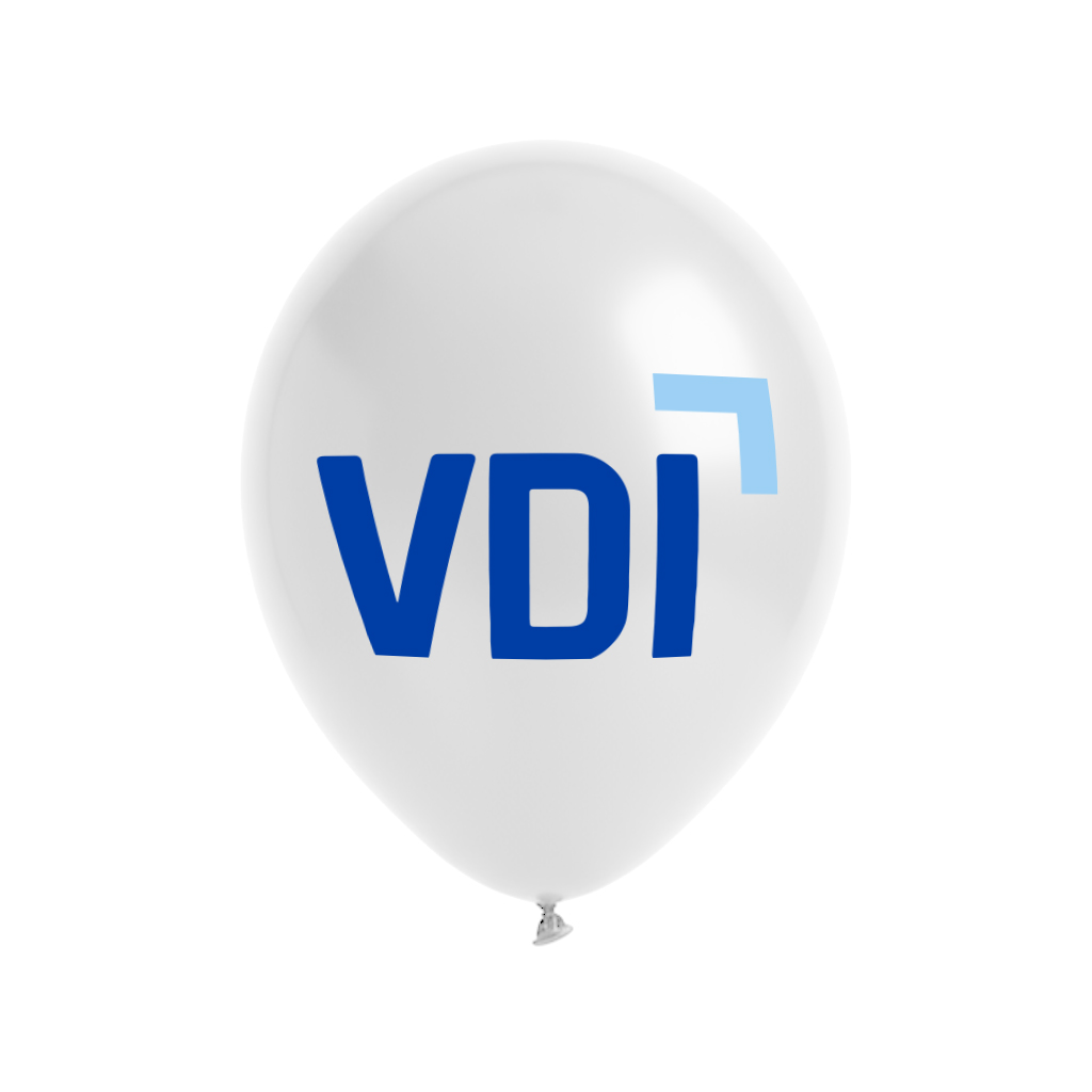 VDI Engineering our Future Latex-Ballons Weiß 