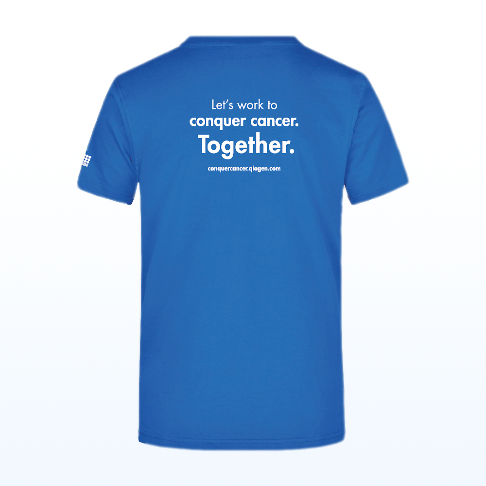 Cancer day T-shirt S - blue