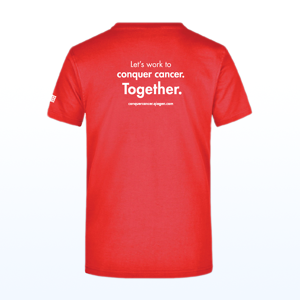 Cancer day T-shirt S - red