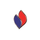 BEW-Pin "Flamme" mit Kleidermagnet