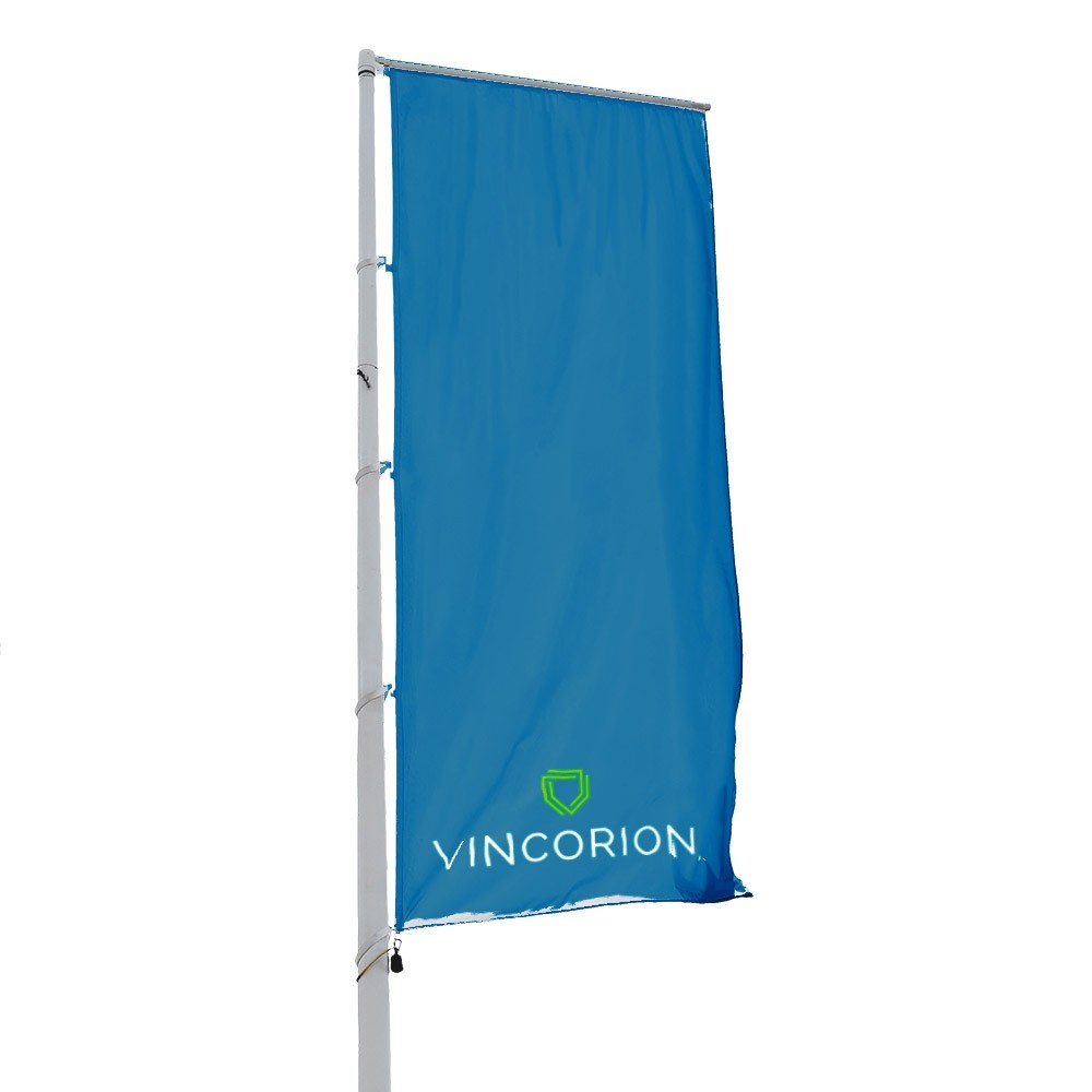 Vertical flag with Boom Function