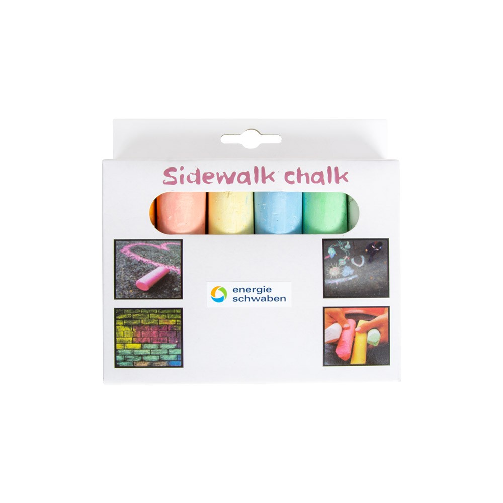Straßenmalkreide, 6 Farben 