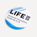 Buttons 75mm, rund "LIFE 2035"