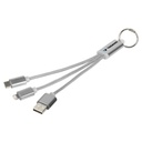 3-in-1 charging cable with keychain